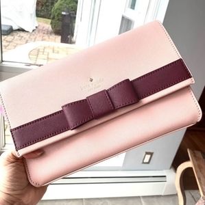 Kate Spade of New York Veronique Kirk Park Pink Saffiano Leather Crossbody Purse